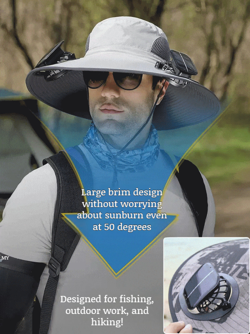 Solar-Powered Dual Fan Fisherm - Outdoor Power Equipment Brands ulasan dan harga