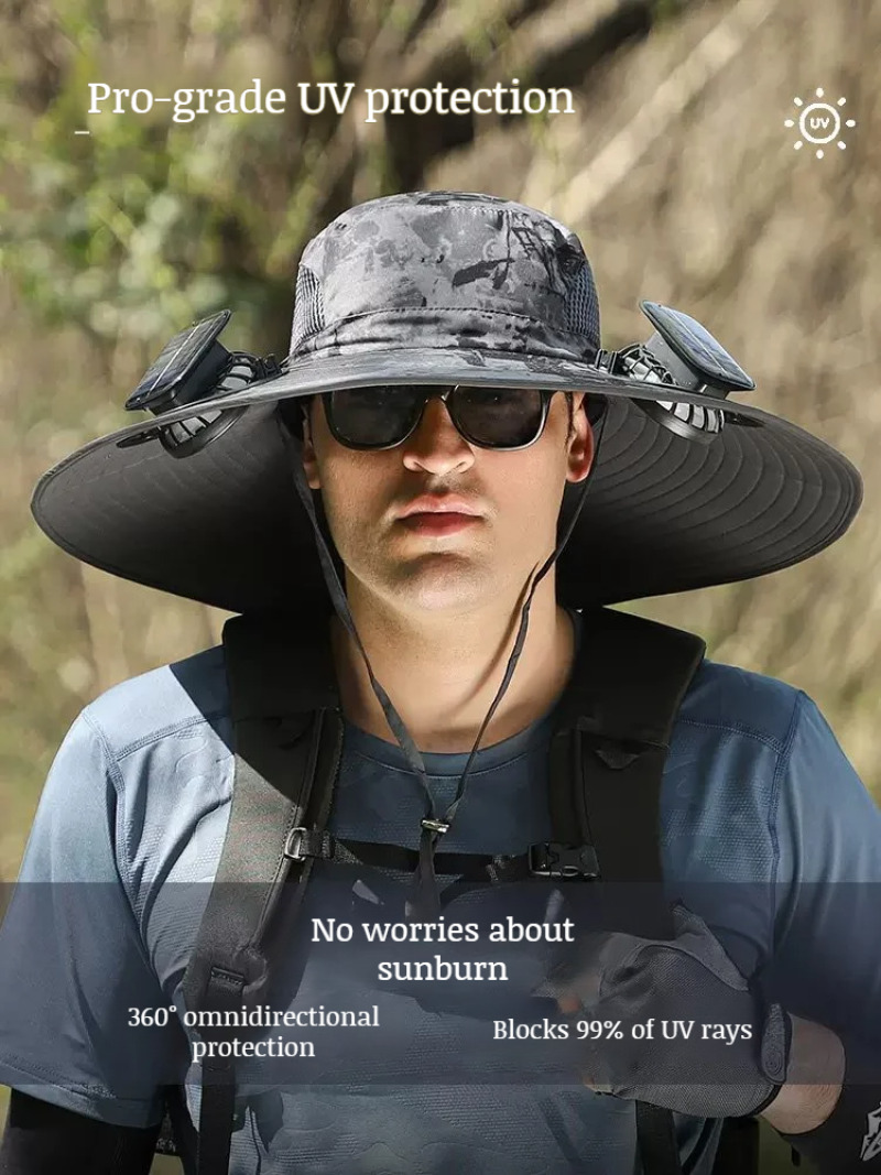Solar-Powered Dual Fan Fisherm - Outdoor Power Equipment Brands ulasan dan harga