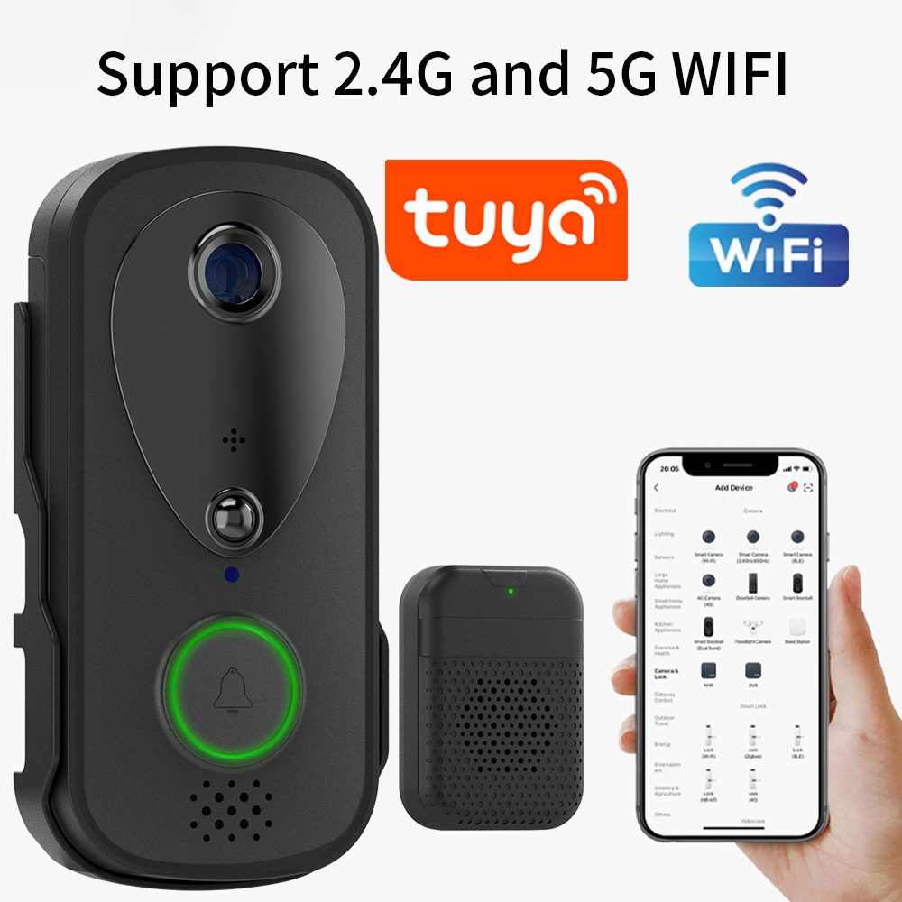 5G 2.4G WiFi Video Doorbell 10 - Outdoor Power Outlet Wifi ulasan dan harga