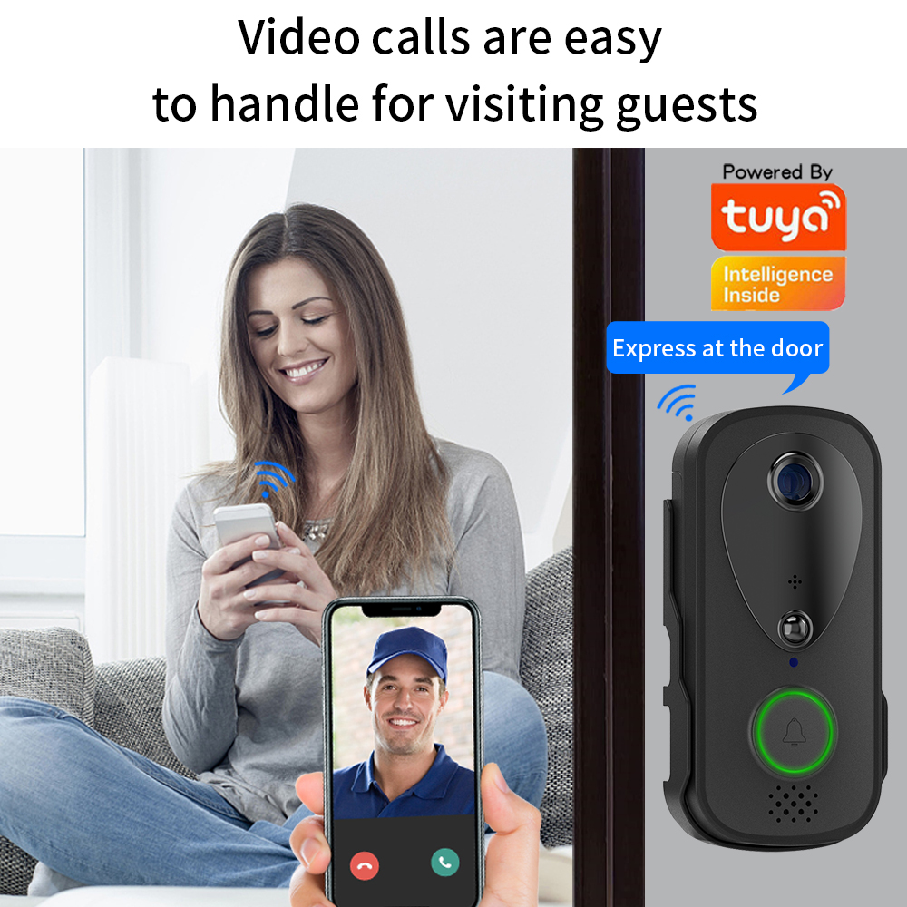 5G 2.4G WiFi Video Doorbell 10 - Outdoor Power Outlet Wifi ulasan dan harga