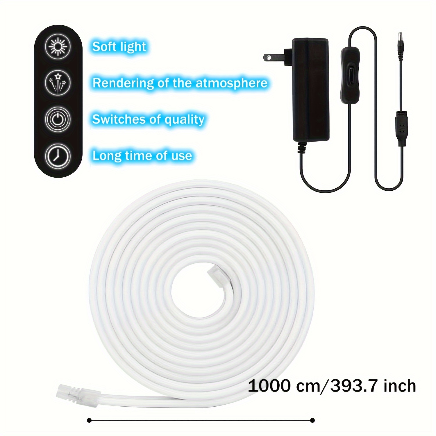 Neon LED Strip Lights 32.8ft/1 - Outdoor Power Strip ulasan dan harga