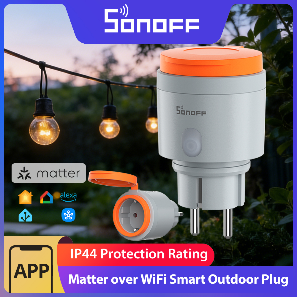 SONOFF S61STPF-PM-O Outdoor (T - Outdoor Power Outlet Wifi ulasan dan harga