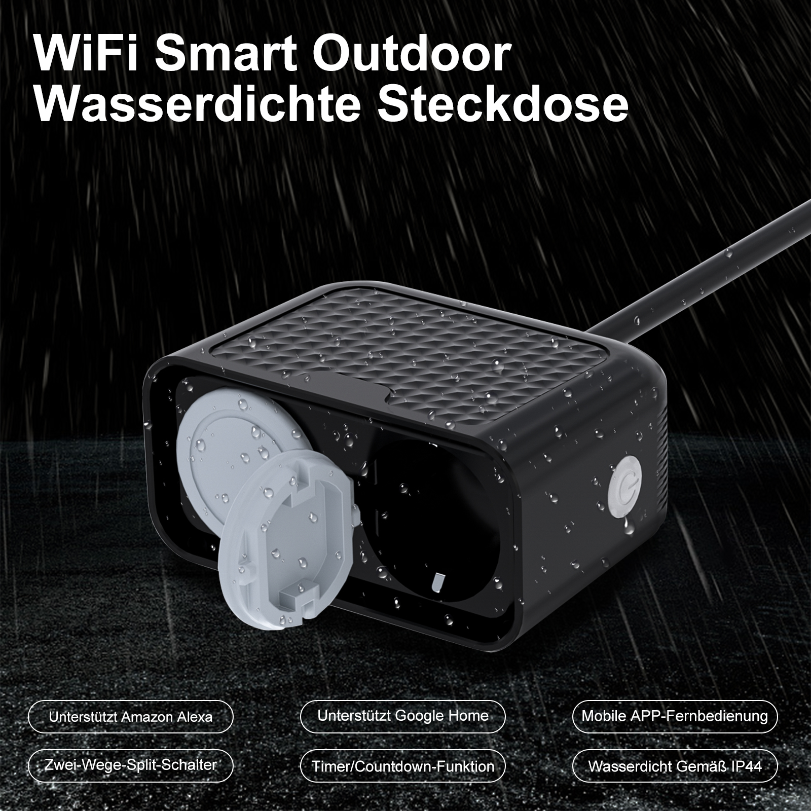 Eu WIFI smart outdoor power so - Outdoor Power Outlet Wifi ulasan dan harga